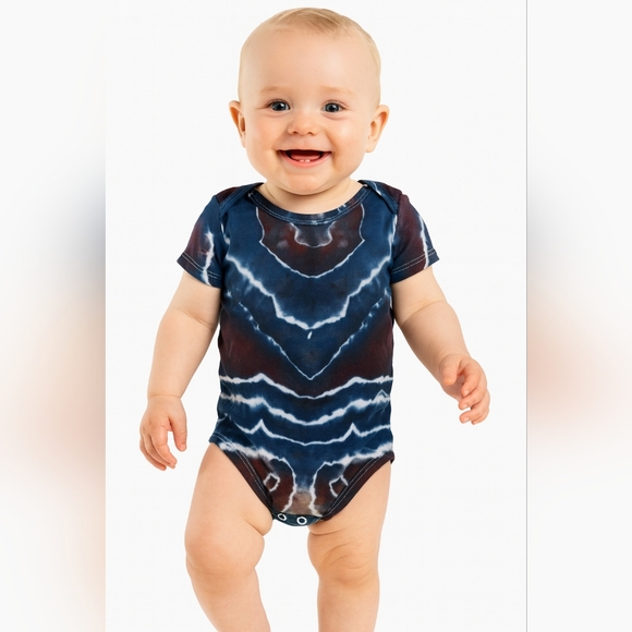 Hand Crafted Other - 12 - 18 Months Baby Onesie Snapping Tie Dye Geode Style Shirt